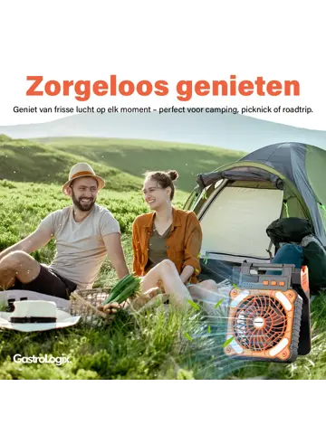 3-in-1 Zonnepaneel Powerbank Ventilator