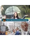 Doorzichtige Koepelparaplu