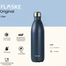 FLASKE 1 liter RVS Drinkfles