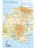 Kaartgids Booklet Two Moors Way Map