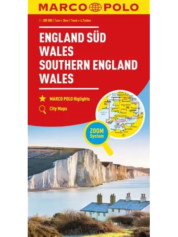 Marco Polo wegenkaart Zuid-Engeland - Wales