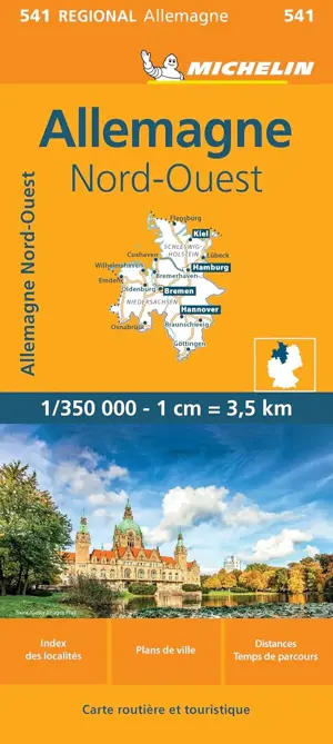 Kaart Regional 541 Duitsland Noord-West
