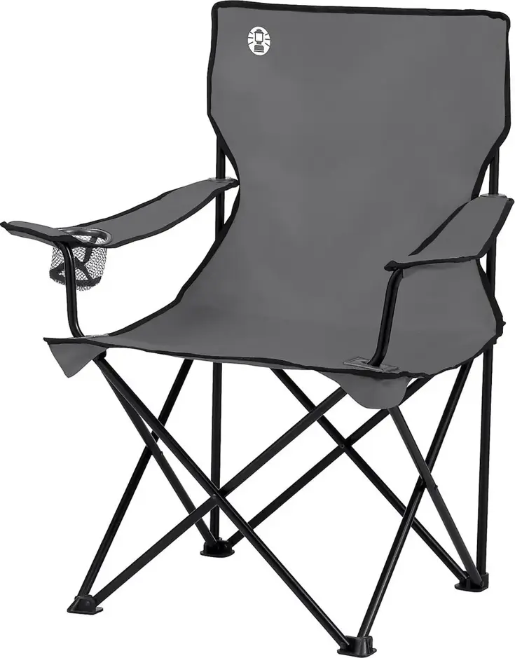 Standaard Quad Campingstoel -Opvouwbaar-Grijs
