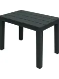 Bijzettafel Zwart - Tuintafeltje 60x39x45 cm