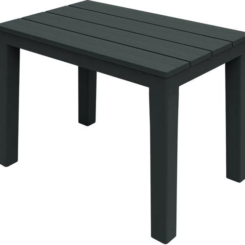 Bijzettafel Zwart - Tuintafeltje 60x39x45 cm