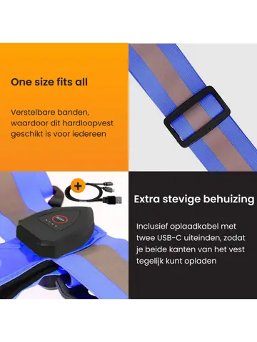 Hardloopvest met Opbergvak - Verlichting