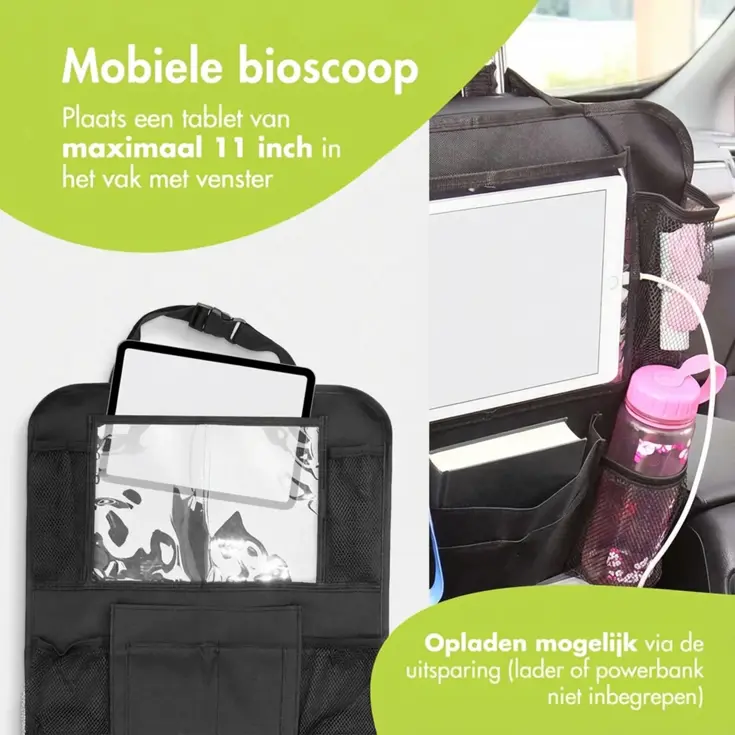 Autostoel Organizer met Tablethouder - 2-Pack