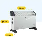Elektrische Convectorkachel - 2000 watt