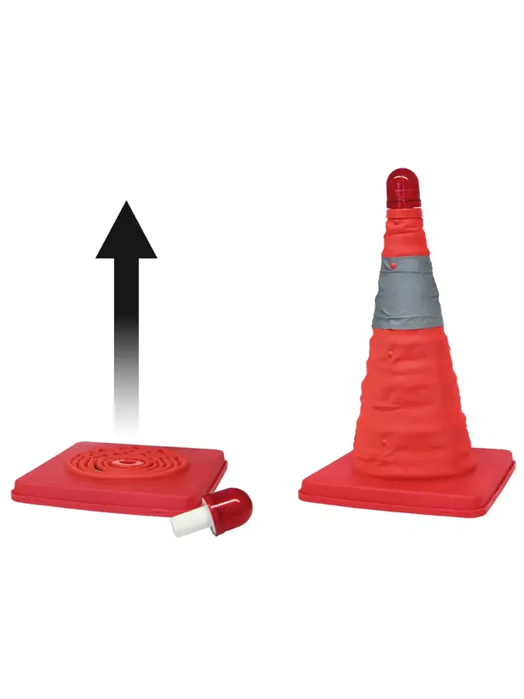 Opvouwbare veiligheidspilon