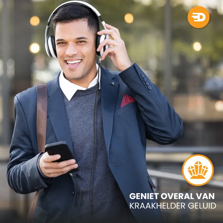 Drivv. USB C Naar AUX Kabel - Nylon - 1 Meter
