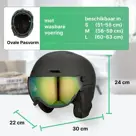 GO-OFF XTREME Skihelm met wisselbaar vizier