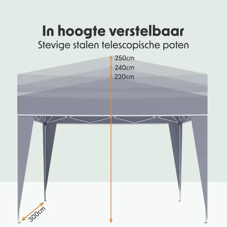 Partytent – 3x3 m