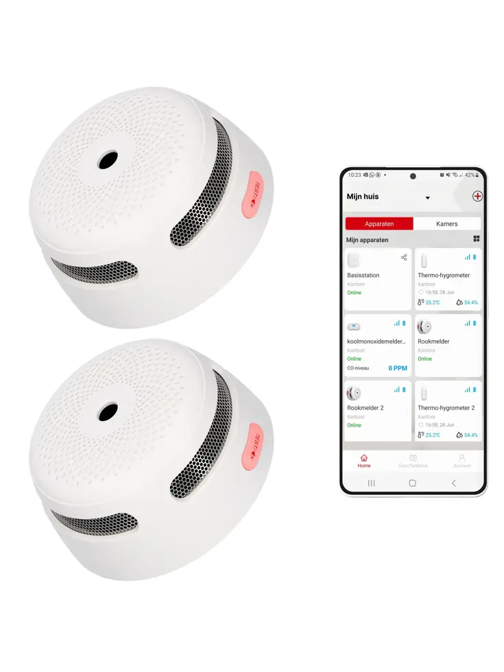 XS01-WX Slimme rookmelder 2-pack