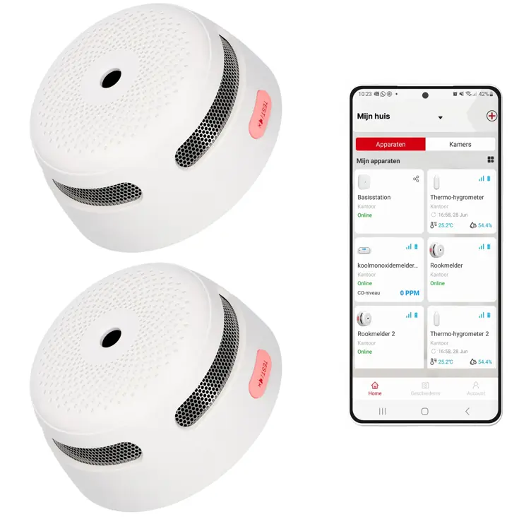 XS01-WX Slimme rookmelder 2-pack