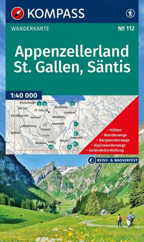 Wandelkaart WK112 Appenzellerland