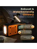 Noodradio FM/AM - 4400mAh - Solar Opwindbaar