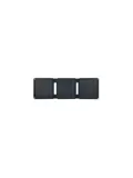 Draagbare zonne-oplader met usb-c poort zwart