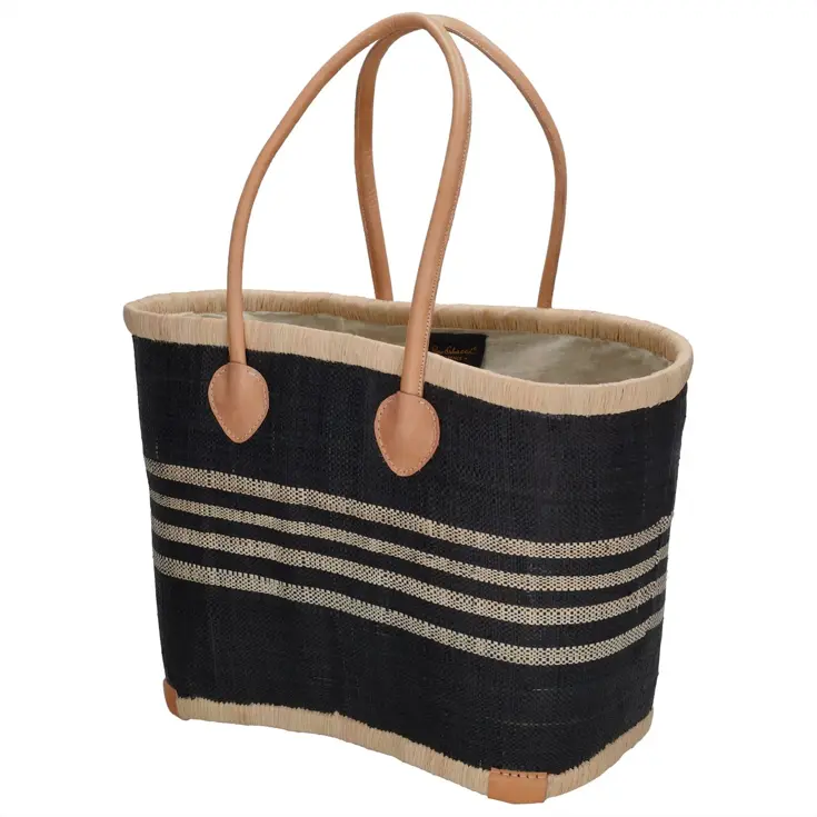 Raffia - Rieten Mand L - Strandtas