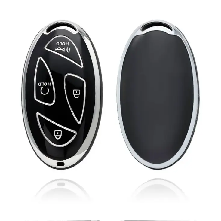 TPU Sleutelhoesje voor Hyundai zwart L7