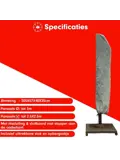 Zweefparasol hoes 205x57x40 cm - Diamond