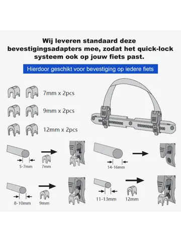 Brisby 40-52L 3-in-1 rolltop fietstassen