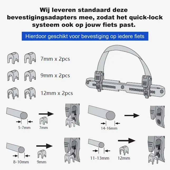 Brisby 40-52L 3-in-1 rolltop fietstassen