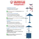 CUHOC Stokparasol hoes 140x19x32 cm - Diamond