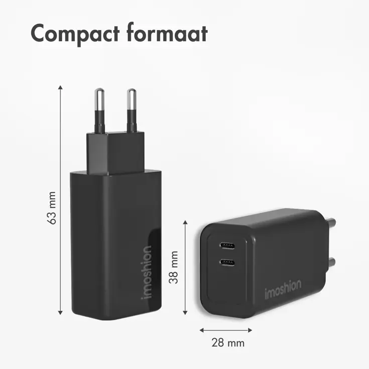 imoshion 35W Oplader 2x USB-C