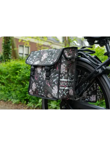 Voltano Dubbele Fietstas Floral Elegance