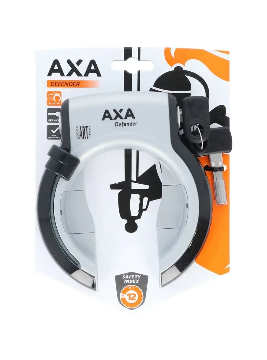 Axa ringslot Defender zilver/zwart