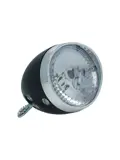 Classic zwarte koplamp met 3 krachtige LED's