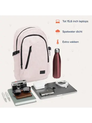 Rugtas – 25L – 15,6Inch – Roze