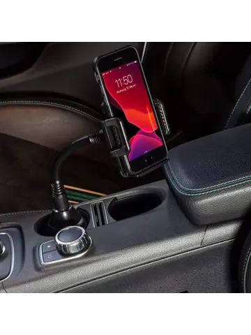 Telefoonhouder auto universeel voor in bekerhouder