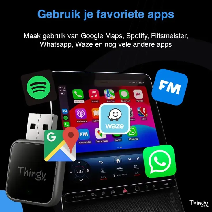 4-in-1 CarPlay & Android Auto Dongle