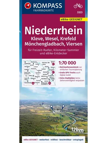 Fietskaart FK 3323 Niederrhein