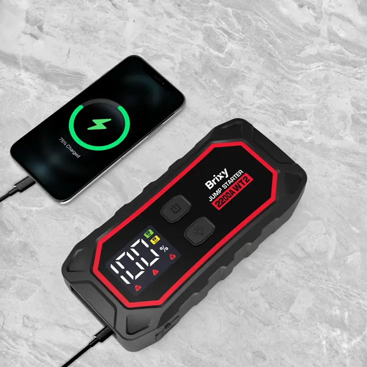 Jumpstarter voor Auto - 2200A / 16.000 mAH